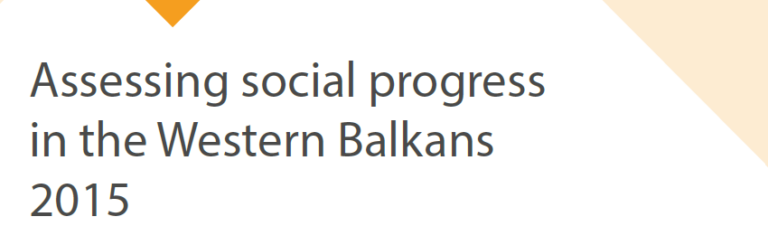 Assessing social progress in the Western Balkans