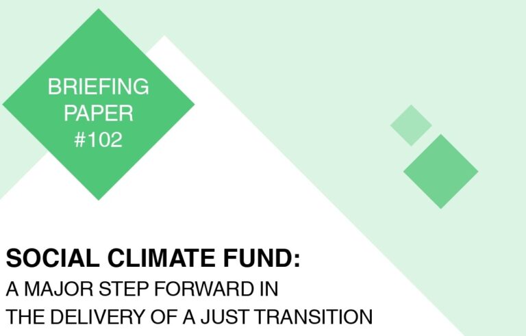 Briefing Paper 102 – Social Climate Fund