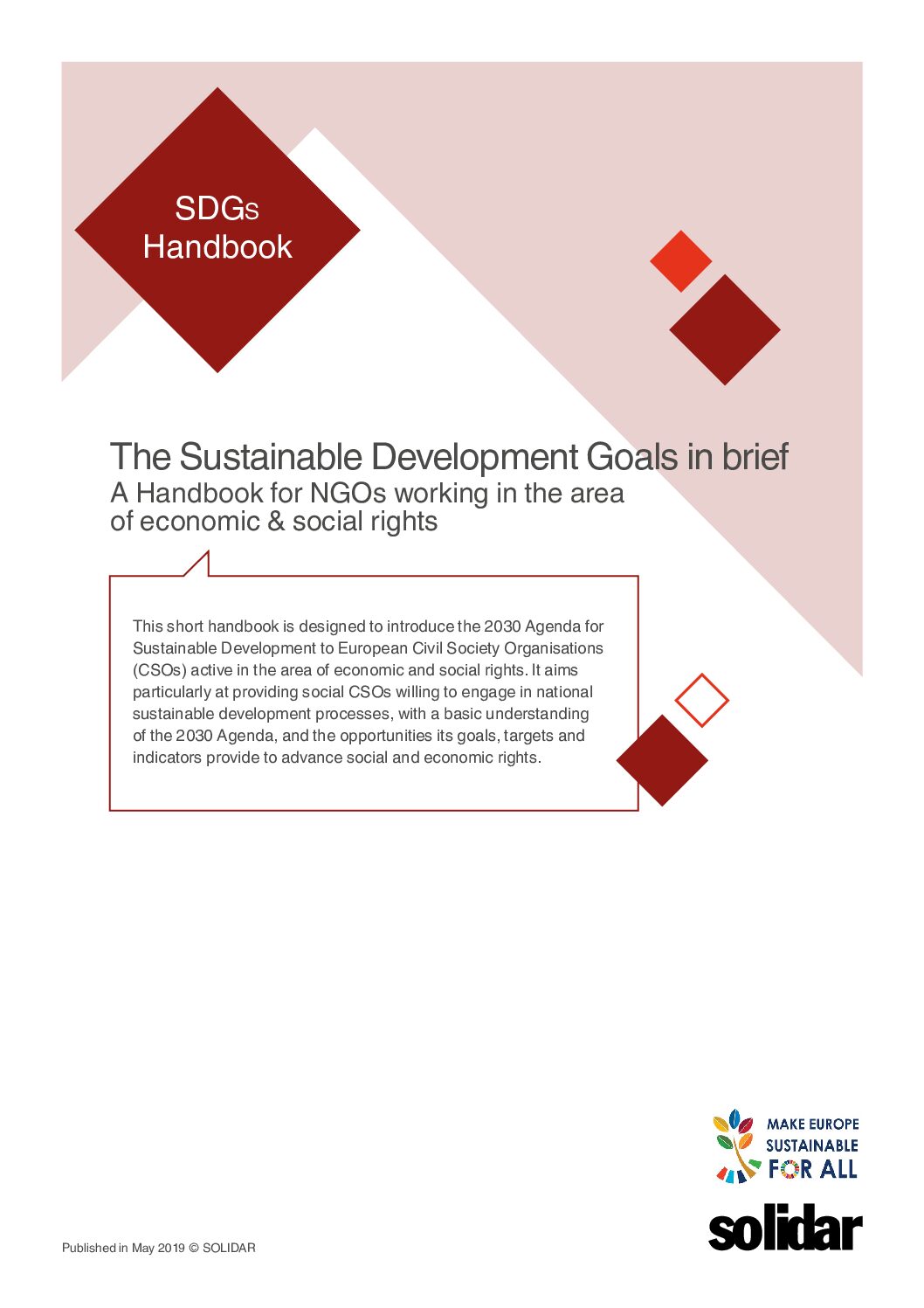 SDGs Handbook: The Sustainable Development Goals in brief