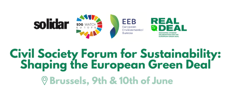 Coming up: Civil Society Forum for Sustainability – Shaping the European Green Deal
