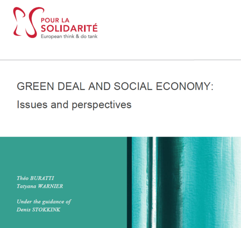 EU Green Deal –Social Economy Manifesto