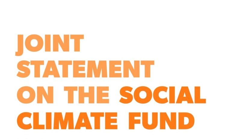 SOLIDAR & partners express concerns over the future of Social Climate Fund