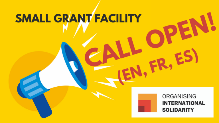 Small Grant Facility call for proposals 2021