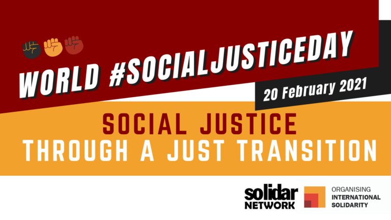 SOLIDAR Network: Statement on #SocialJusticeDay 2021