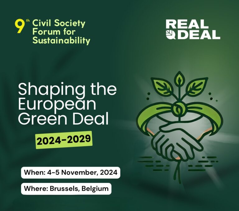 9th Civil Society Forum for Sustainability: Shaping the EGD