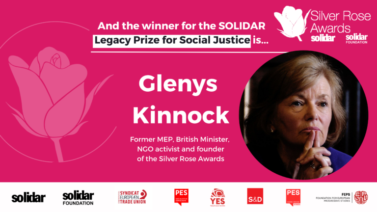 The SOLIDAR Legacy Prize for Social Justice goes to… Glenys Kinnock